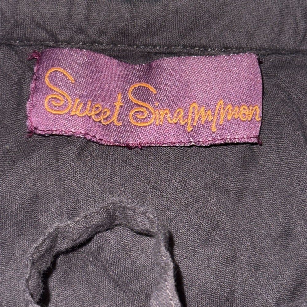 Sweet Sinammon Black Raw Edge Witch Wench Ren Faire Maxi Skirt With Pockets M - Picture 13 of 13